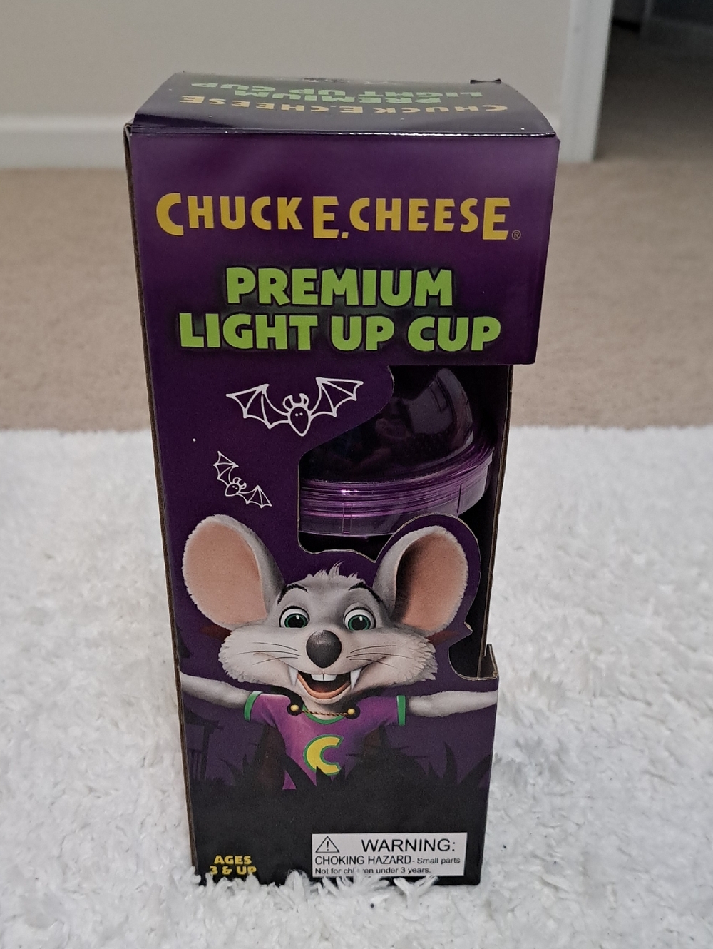 Chuck E. Cheese Premium Purple Light Up Cup - Kids